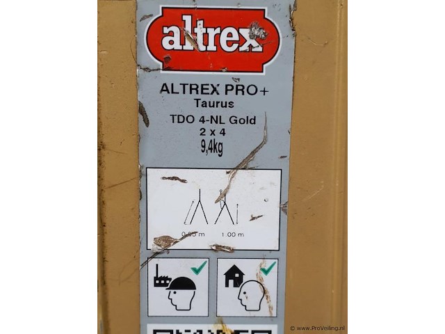 Altrex vouwtrap pro+ taurus tdo 4-nl gold - afbeelding 5 van  5