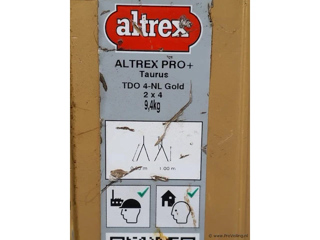 Altrex vouwtrap pro+ taurus tdo 4-nl gold - afbeelding 5 van  5