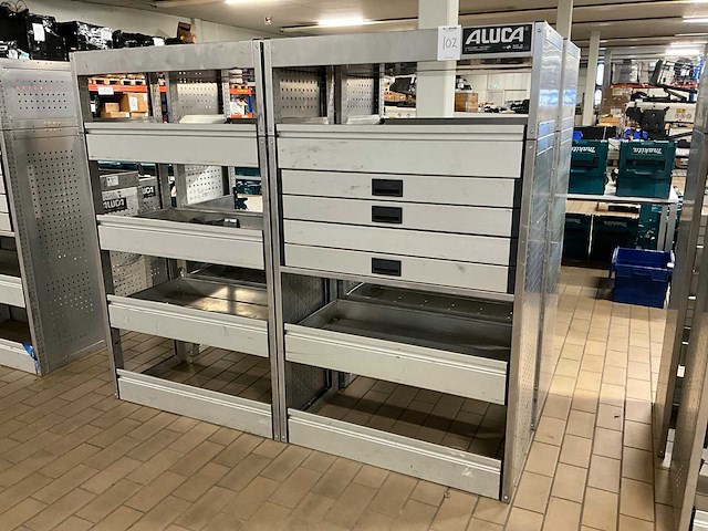 Aluca bedrijfswageninrichting (2x) - afbeelding 1 van  5