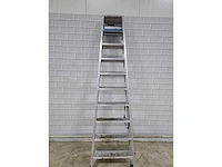 Alumat - sptd-10 - dubbele aluminium trapladder - afbeelding 2 van  5