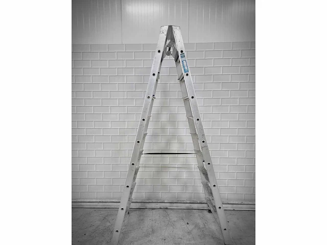 Alumat - sptd-10 - dubbele aluminium trapladder - afbeelding 3 van  5