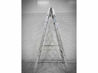Alumat - sptd-10 - dubbele aluminium trapladder - afbeelding 3 van  5
