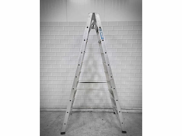 Alumat - sptd-10 - dubbele aluminium trapladder - afbeelding 4 van  5