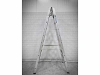 Alumat - sptd-10 - dubbele aluminium trapladder - afbeelding 4 van  5