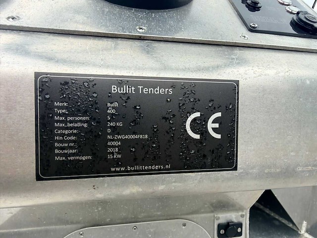 Alumax bullit 400 tender motorjacht - afbeelding 9 van  17