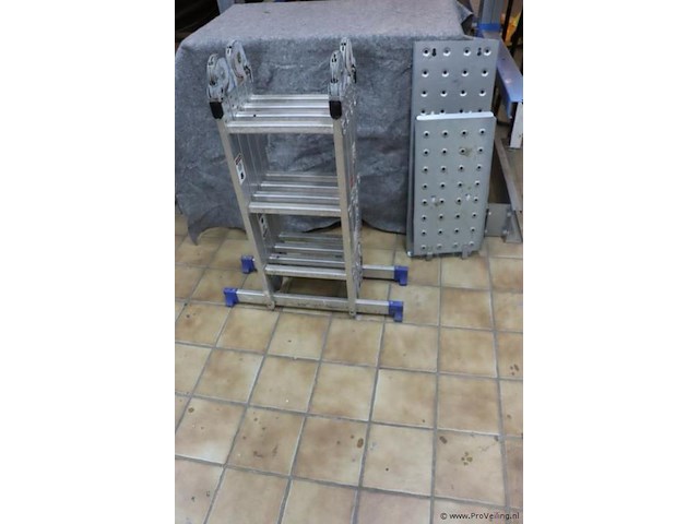 Alumexx vouwladder 4x4 - afbeelding 1 van  7