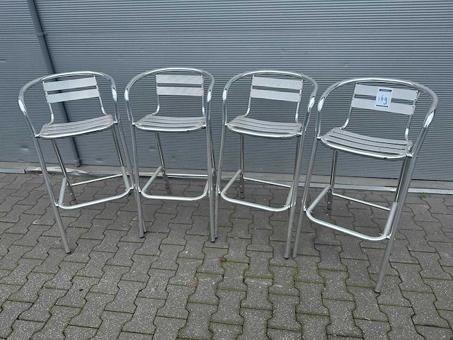 Aluminium barkruk (4x) - afbeelding 1 van  3