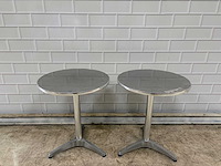 Aluminium bistrotafel (2x) - afbeelding 2 van  5