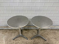 Aluminium bistrotafel (2x) - afbeelding 3 van  5