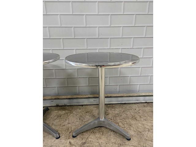 Aluminium bistrotafel (2x) - afbeelding 4 van  5