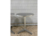 Aluminium bistrotafel (2x) - afbeelding 4 van  5