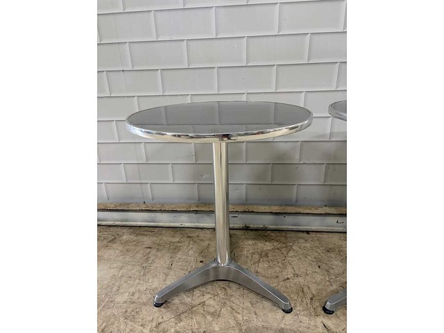 Aluminium bistrotafel (2x) - afbeelding 5 van  5
