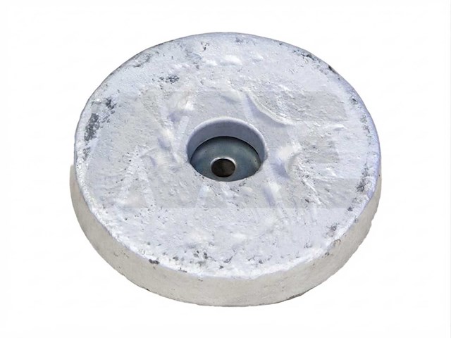 Aluminium bolt-on disc anode ø160x25mm - m12ab - afbeelding 1 van  3