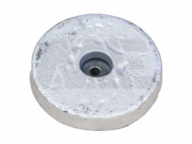 Aluminium bolt-on disc anode ø160x25mm - m12ab - afbeelding 1 van  3