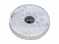 Aluminium bolt-on disc anode ø160x25mm - m12ab