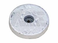 Aluminium bolt-on disc anode ø160x25mm - m12ab - afbeelding 2 van  3