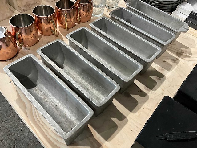 Aluminium broodvorm (6x) - afbeelding 1 van  2