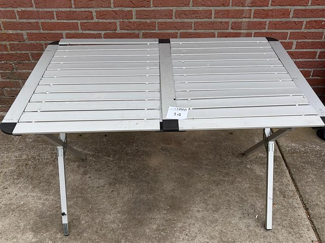 Aluminium campingtafel 120 x 70 cm - afbeelding 1 van  3