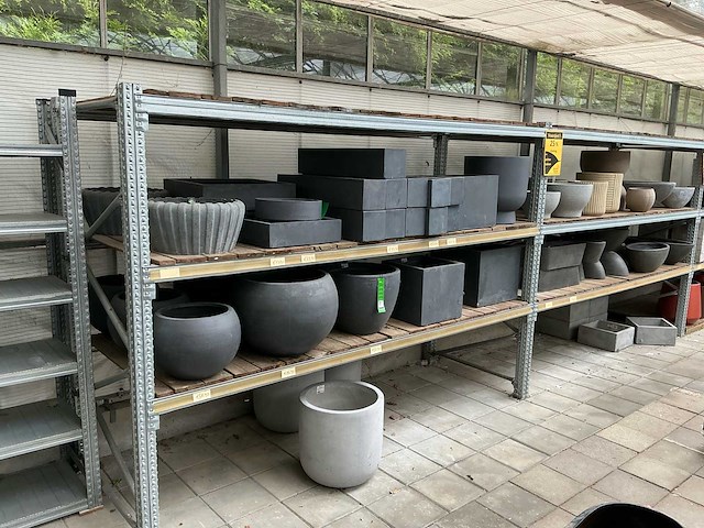 Aluminium en houten stellingen (9x) - afbeelding 2 van  5