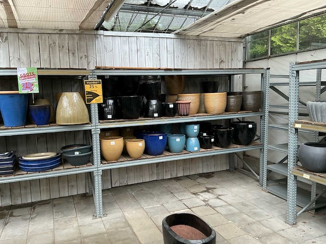 Aluminium en houten stellingen (9x) - afbeelding 5 van  5