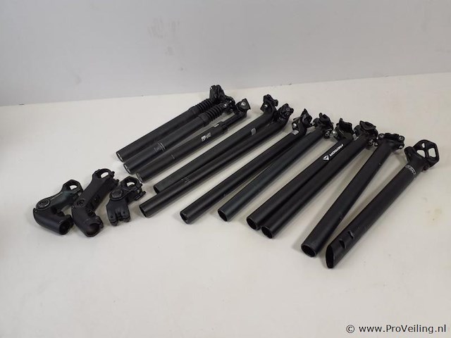 Aluminium fietszadelpennen en ergotec 4 stuurbevestigingen set ergotec 4 - afbeelding 1 van  13