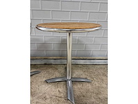 Aluminium hout bistroklaptafel (2x) - afbeelding 5 van  5