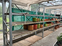 Aluminium & houten stellingen (3x) - afbeelding 1 van  4