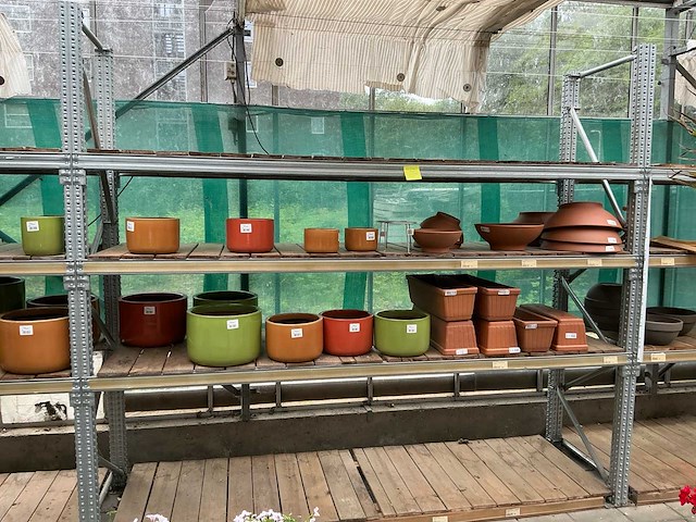 Aluminium & houten stellingen (3x) - afbeelding 4 van  4