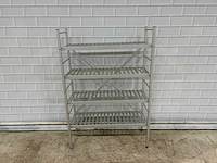 Aluminium keukenstelling 4 schappen - afbeelding 1 van  3