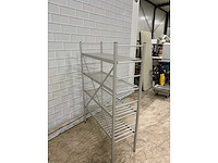 Aluminium keukenstelling 4 schappen - afbeelding 2 van  3