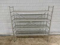 Aluminium keukenstellingen 4 schappen - afbeelding 1 van  3