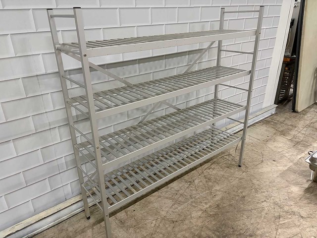 Aluminium keukenstellingen 4 schappen - afbeelding 2 van  3