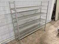 Aluminium keukenstellingen 4 schappen - afbeelding 2 van  3