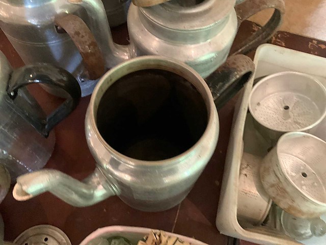 Aluminium koffiekan (7x) - afbeelding 4 van  4