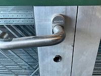 Aluminium kozijn + deur v.v. schüco hang en sluitwerk inbouwmaat 115x240cm - afbeelding 3 van  4