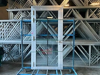 Aluminium kozijn + deur v.v. schüco hang en sluitwerk inbouwmaat 115x240cm - afbeelding 2 van  4