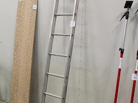 Aluminium ladder met negen treden en hoogte 245 cm. - afbeelding 2 van  2