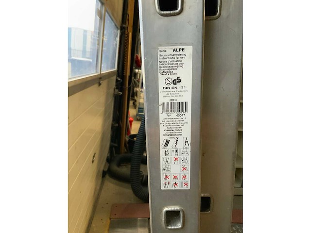 Aluminium ladder - afbeelding 4 van  4