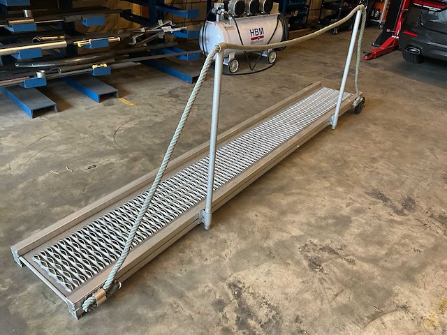 Aluminium loopbrug / drijfplank - anti -slip - overige bootonderdeel - afbeelding 3 van  8