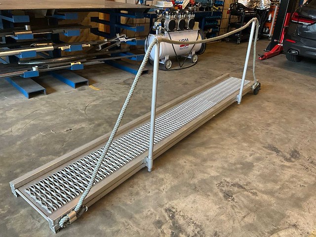 Aluminium loopbrug / drijfplank - anti -slip - overige bootonderdeel - afbeelding 4 van  8