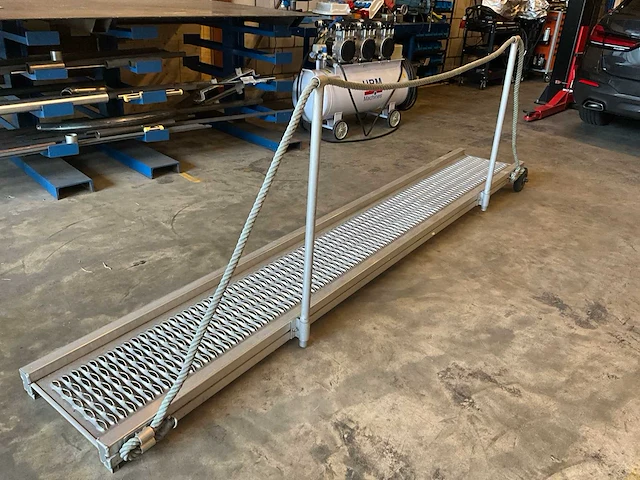 Aluminium loopbrug / drijfplank - anti -slip - overige bootonderdeel - afbeelding 4 van  8