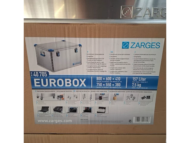 Aluminium opslagbak zarges - afbeelding 5 van  5