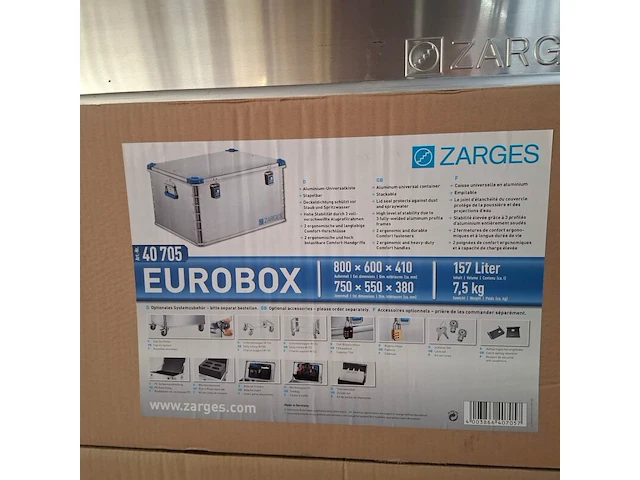 Aluminium opslagbak zarges - afbeelding 5 van  5
