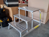 Aluminium opstap zarges, 3 treeds