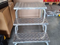 Aluminium opstap zarges, 3 treeds - afbeelding 3 van  4