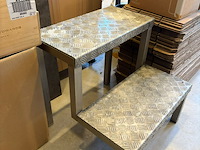 Aluminium opstapje met twee treden - afbeelding 2 van  2