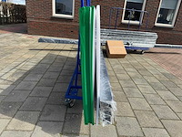 Aluminium overkapping 6x2,5m – polycarbonaat opaal 16mm – antraciet ral 7016 - afbeelding 4 van  12