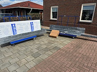 Aluminium overkapping 6x2,5m – polycarbonaat opaal 16mm – antraciet ral 7016 - afbeelding 11 van  12