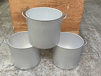 Aluminium pan 60 liter (3x) - afbeelding 1 van  3