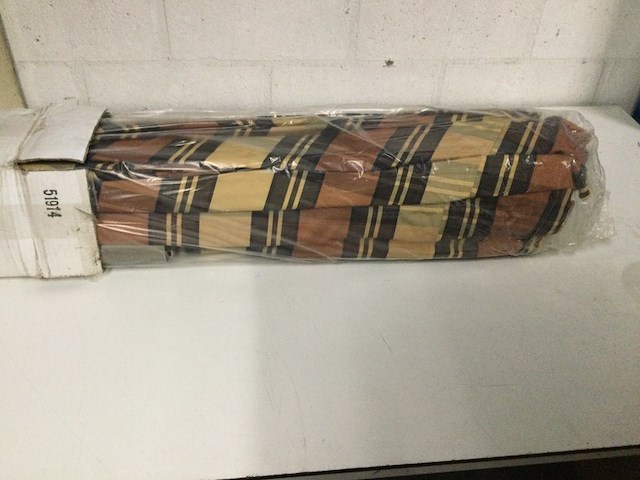 Aluminium parasol 3 meter, parasol alu, beige, bruin, bordeaux - afbeelding 1 van  2